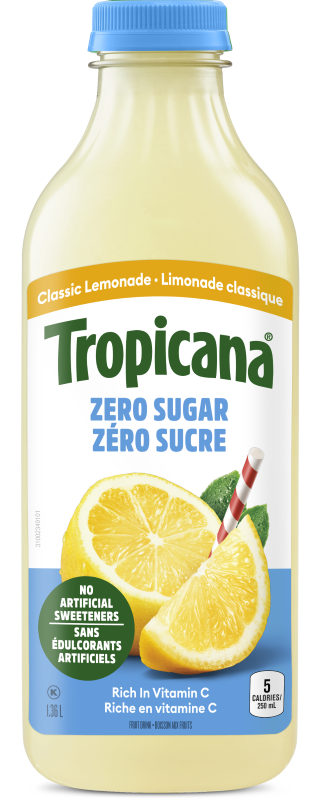 Tropicana® Zero Sugar Classic Lemonade | Tropicana.ca